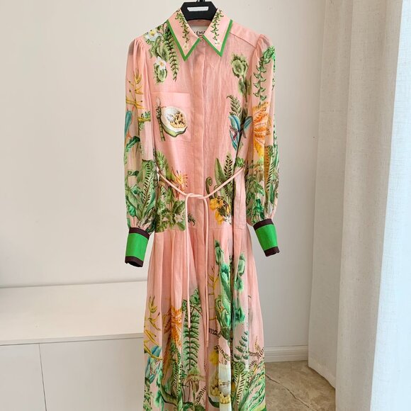 Alemais Papaya Bloom Belted Maxi Dress - Picture 7 of 15